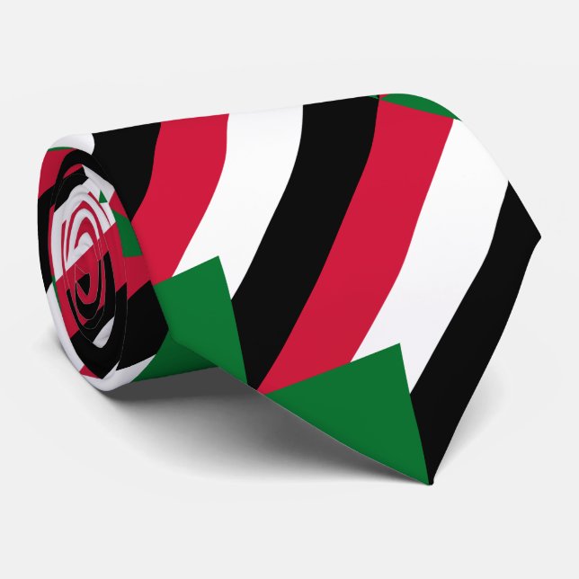 Corbata Bandera de Sudán (Enrollado)