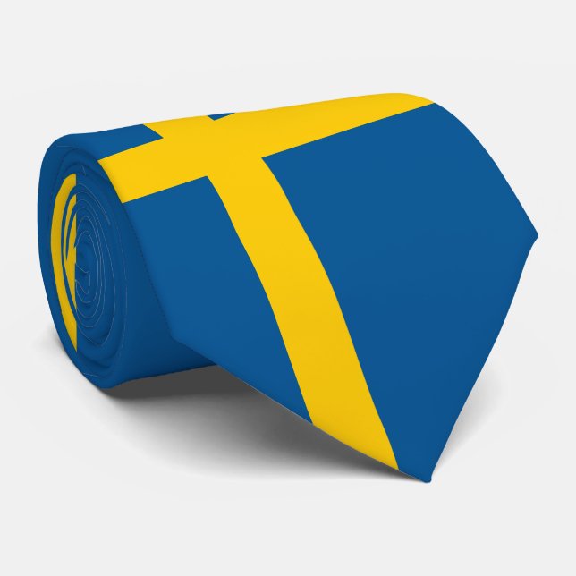 Corbata Bandera de Suecia (Enrollado)