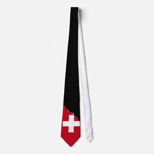 Corbata Bandera de Suiza (Anverso)