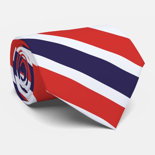 Corbata Bandera de Tailandia (Enrollado)