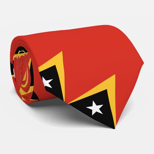 Corbata Bandera de Timor Oriental (Enrollado)