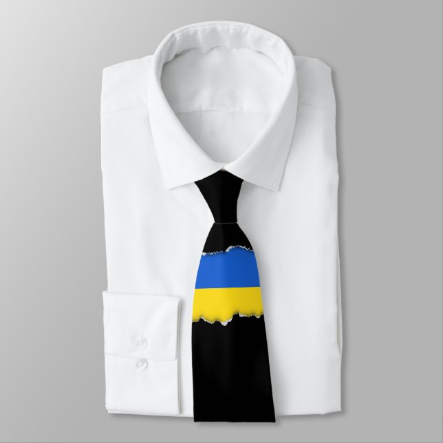 Corbata Bandera de Ucrania (Atado)