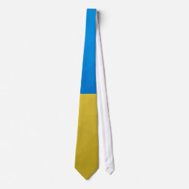 Corbata Bandera de Ucrania malla de patrón geométrico azul
