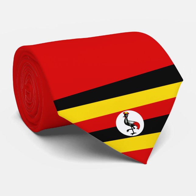 Corbata Bandera de Uganda (Enrollado)