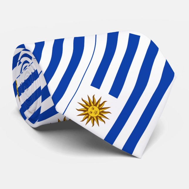 Corbata Bandera de Uruguay (Enrollado)
