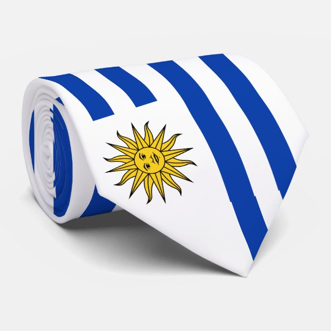 Corbata Bandera de Uruguay (Enrollado)