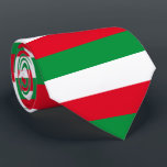 Corbata Bandera de Westphalia Tie<br><div class="desc">Canto con bandera de Renania del Norte Westfalia (Nordrhein-Westfalens),  diseño con tricolor horizontal de verde,  blanco y rojo</div>