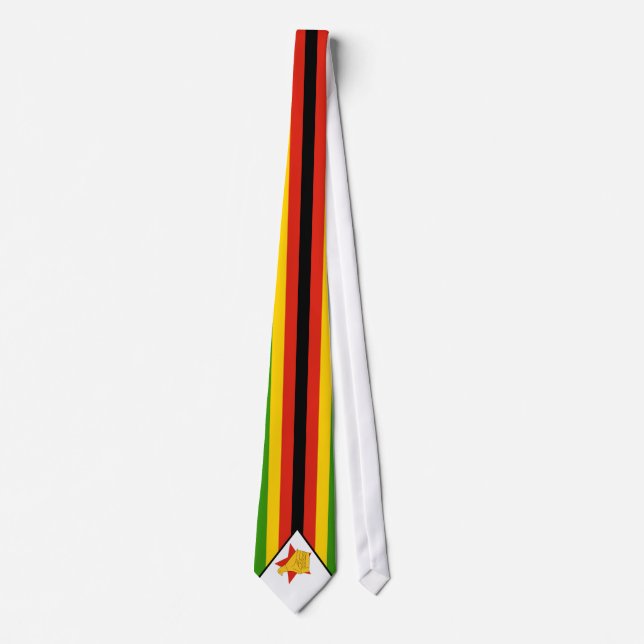 Corbata Bandera de Zimbabwe (Anverso)