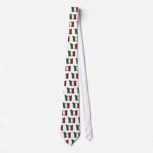 Corbata Bandera del cepillo de Italia