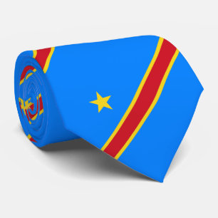 Corbata Bandera del Congo Kinshasa