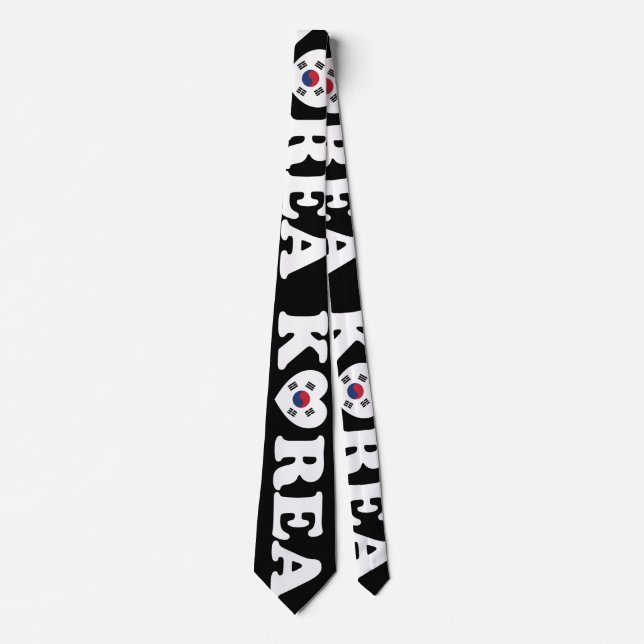 Corbata Bandera del Corazón de Amor de Corea (Anverso)