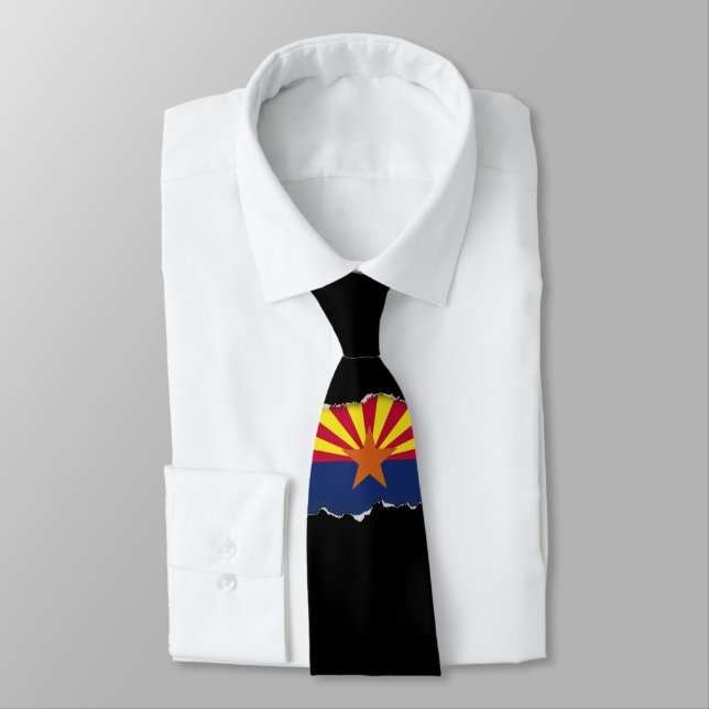 Corbata Bandera del estado de Arizona (Atado)