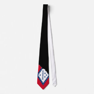 Corbata Bandera del estado de Arkansas