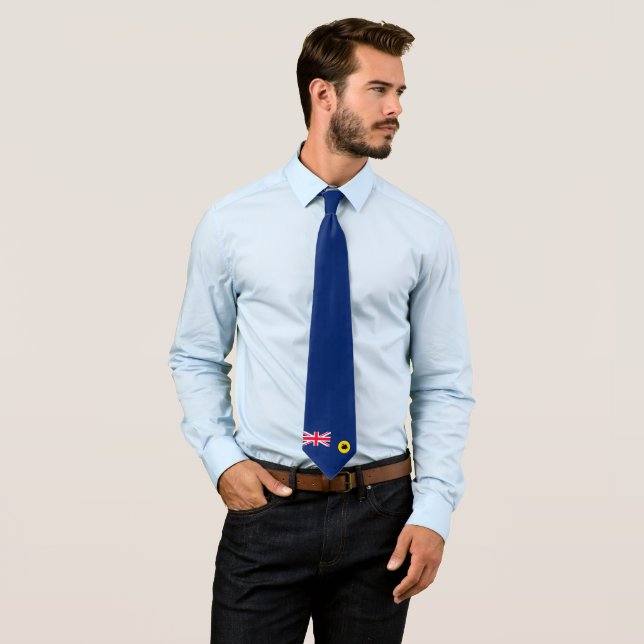 Corbata Bandera del Estado de Australia Occidental (In situ)