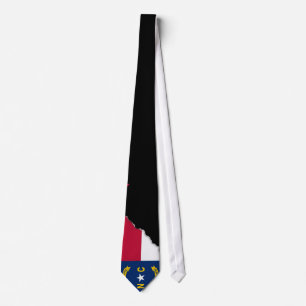 Corbata Bandera del estado de Carolina del Norte