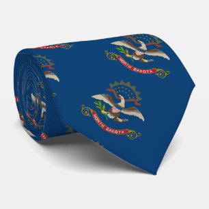 Corbata Bandera del Estado de Dakota del Norte