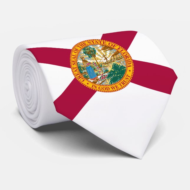 Corbata Bandera del estado de Florida (Enrollado)