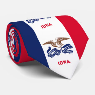 Corbata Bandera del estado de Iowa
