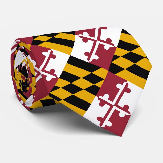 Corbata Bandera del Estado de Maryland (Enrollado)