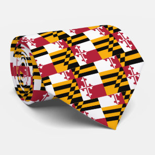 Corbata Bandera del estado de Maryland elegante
