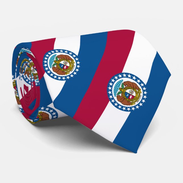 Corbata Bandera del Estado de Misuri (Enrollado)