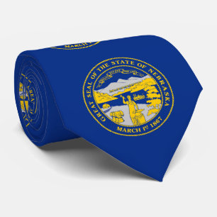 Corbata Bandera del Estado de Nebraska