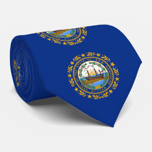 Corbata Bandera del estado de New Hampshire