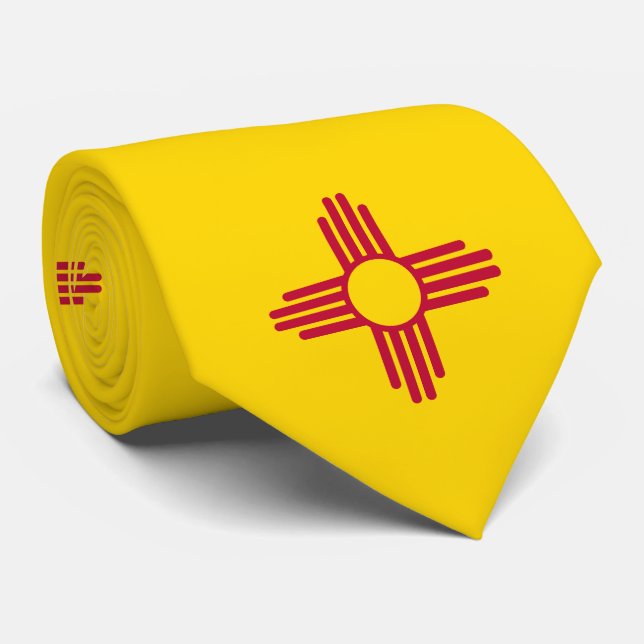 Corbata Bandera del estado de Nuevo México (Enrollado)
