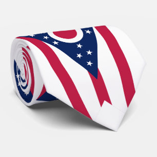 Corbata Bandera del Estado de Ohio