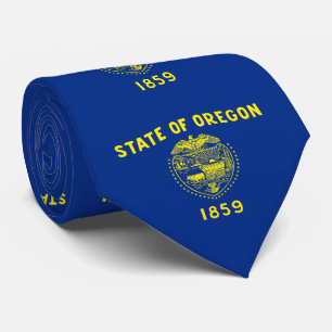 Corbata Bandera del Estado de Oregon