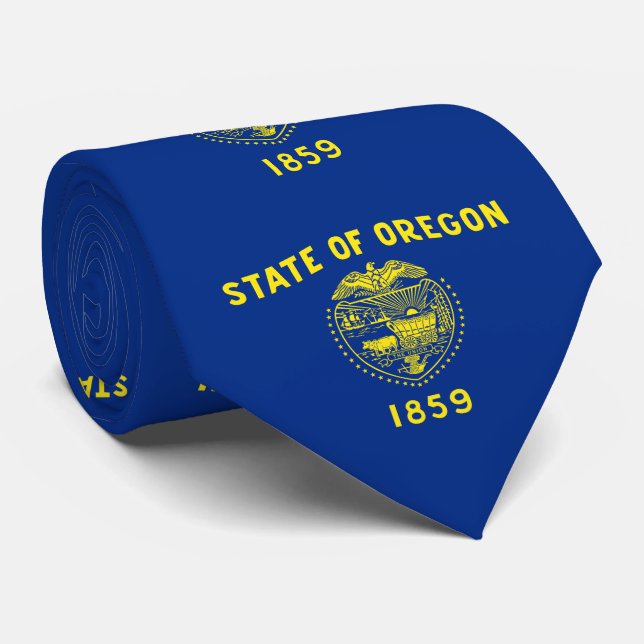 Corbata Bandera del Estado de Oregon (Enrollado)
