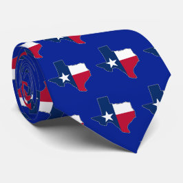 Corbata Bandera del estado de una estrella solitaria de Te