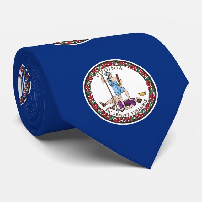 Corbata Bandera del Estado de Virginia (Enrollado)