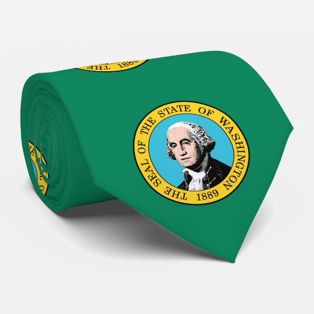 Corbata Bandera del Estado de Washington (Enrollado)