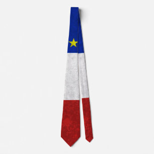 Corbata Bandera del Grunge apenado Acadia