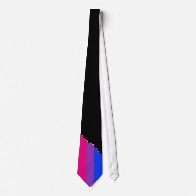 Corbata Bandera del Orgullo Bisexual (Anverso)
