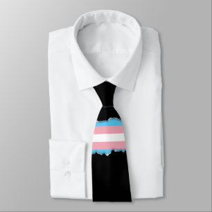 Corbata Bandera del orgullo del transexual