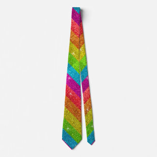 Corbata Bandera del orgullo gay Arcoiris Purpurinas de ban