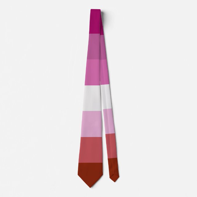 Corbata - Bandera del Orgullo Lésbico (Anverso)