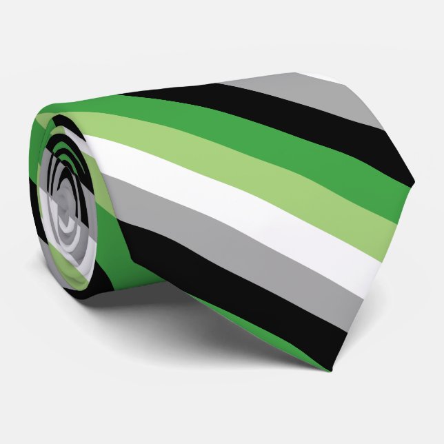 Corbata Bandera del orgullo romántico (Enrollado)