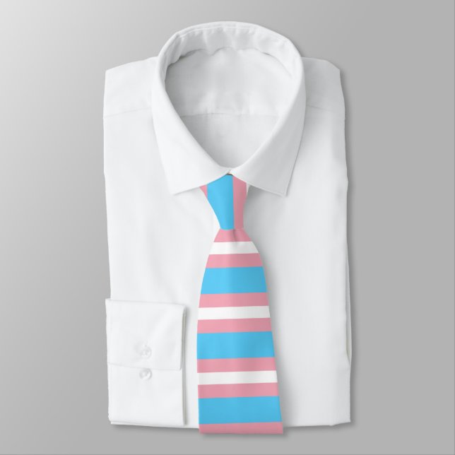 Corbata Bandera del Orgullo Trans (Atado)