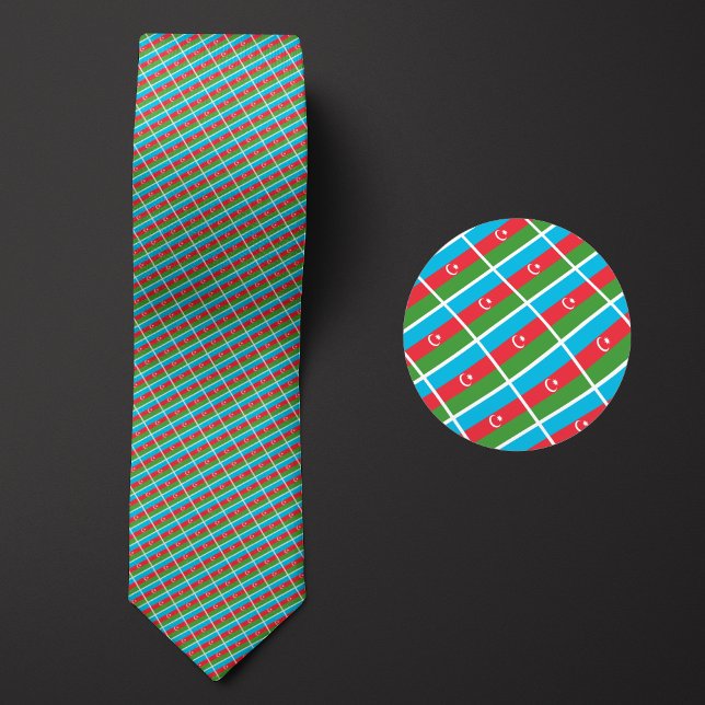 Corbata Bandera del patrón de Azerbaiyán (Subido por el creador)