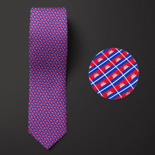 Corbata Bandera del Patrón de Camboya