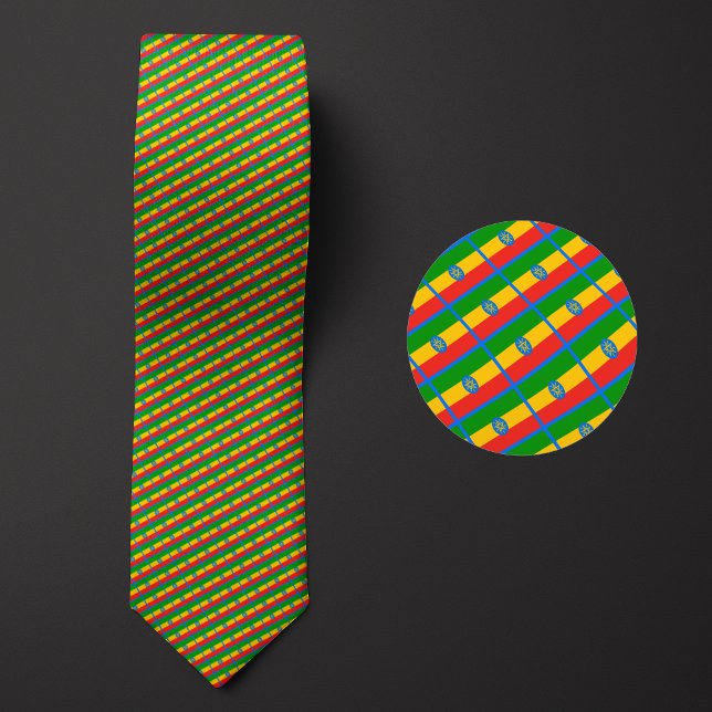 Corbata Bandera del patrón de Etiopía (Subido por el creador)