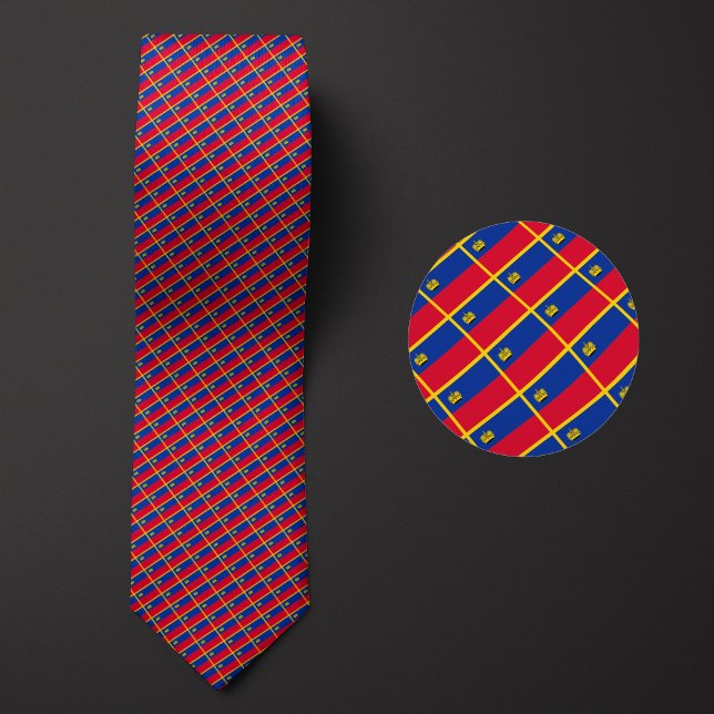 Corbata Bandera del Patrón de Liechtenstein (Subido por el creador)