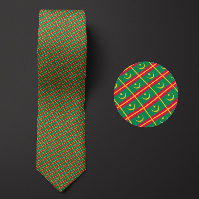 Corbata Bandera del patrón de Mauritania (Subido por el creador)