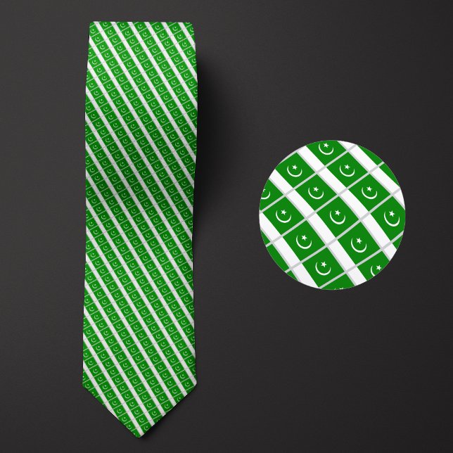 Corbata Bandera del patrón de Pakistán (Subido por el creador)
