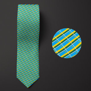 Corbata Bandera del patrón de Ruanda