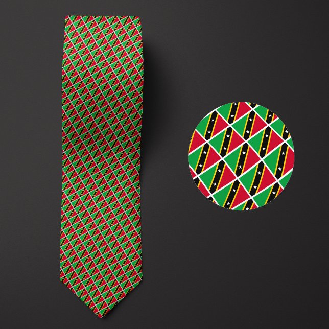 Corbata Bandera del patrón de Saint Kitts y Nevis (Subido por el creador)
