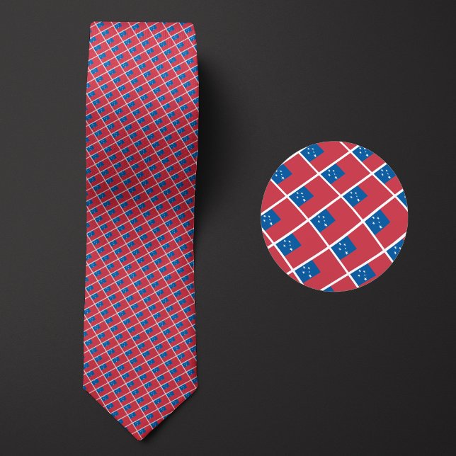 Corbata Bandera del patrón de Samoa (Subido por el creador)